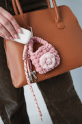 Violet bag charm